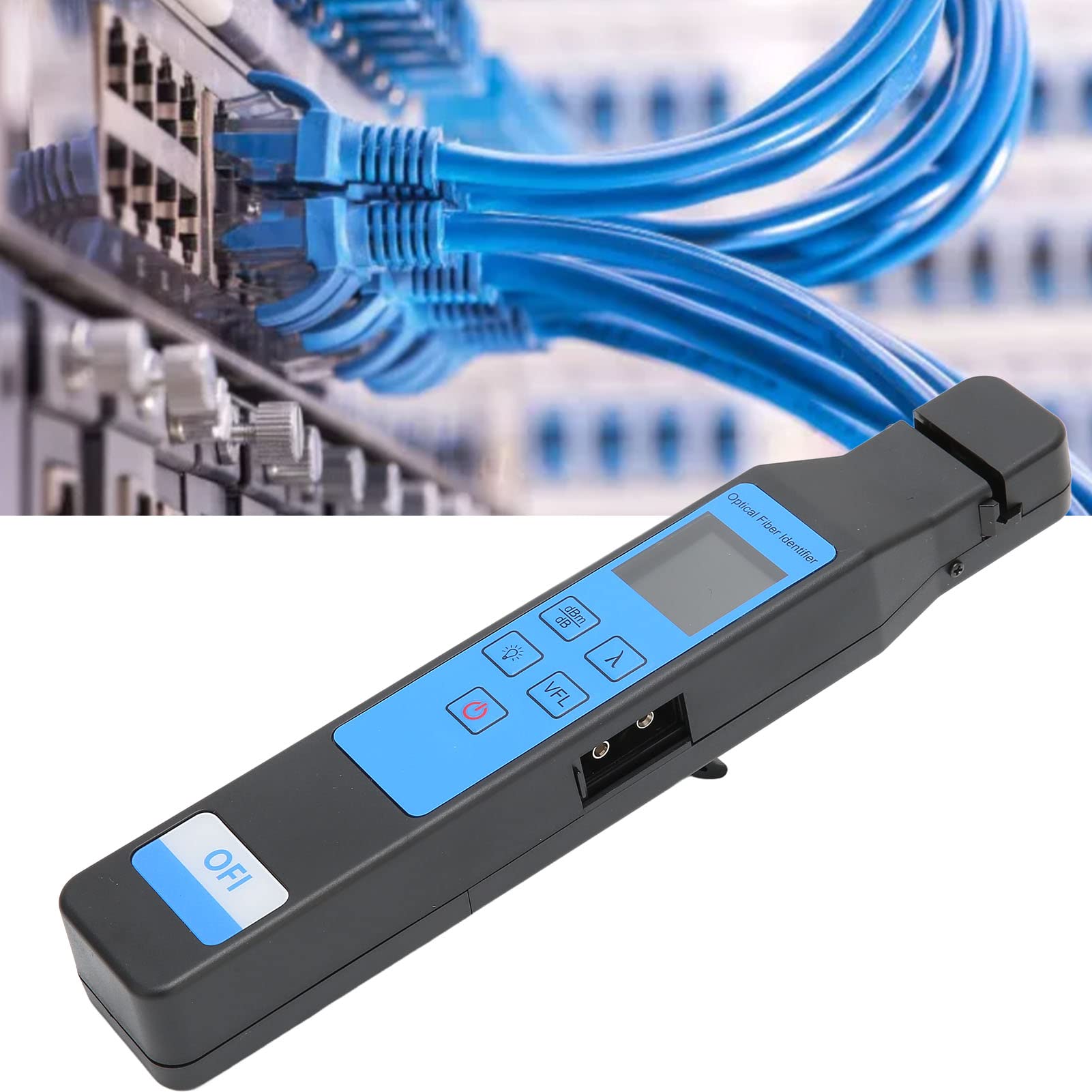 Produktbild von Glasfaser-Identifikator AUA-40A – VFL-Rotlichtquelle, Frequenz-Erkennung (270 Hz, 1 KHz, 2 KHz), ABS, Für Singlemode & Multimode