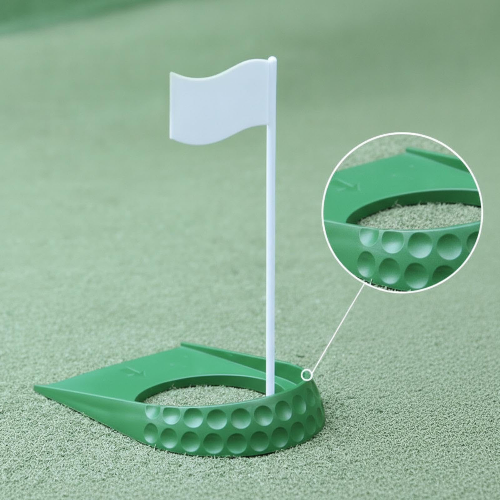 rockible Golf Ausrichtungshilfe für Anfänger, Übungszubehör, 15 Grad Putting Marker, Tragbar, Leicht, Putting Cup, Kompakt