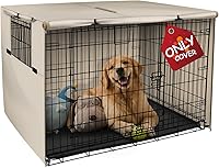 Vista 10 de Explore Land Funda para jaula de perro de poliéster resistente, parasol universal para jaula de alambre de 18 pulgadas (negro)