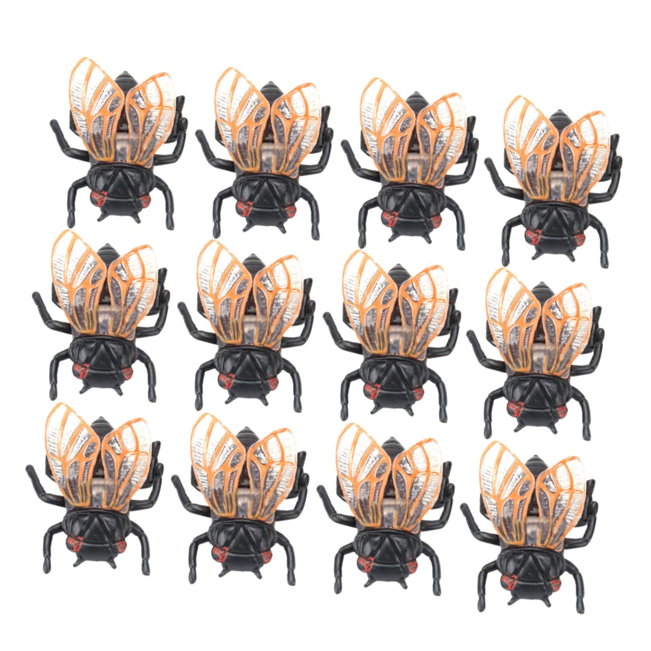 Levemolo 20pcs Simulation Golden Cicada Delicate Cicada Toy Cicada Decor Decoration Cicada Decorative Figure Cicada Model Figurine Garden Decoration Decoration Advanced Crafts Pvc