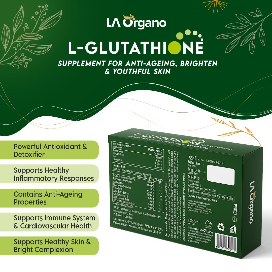 la organo glutathione tablets Amazon.in: LA Organo: Glutathione Tablet