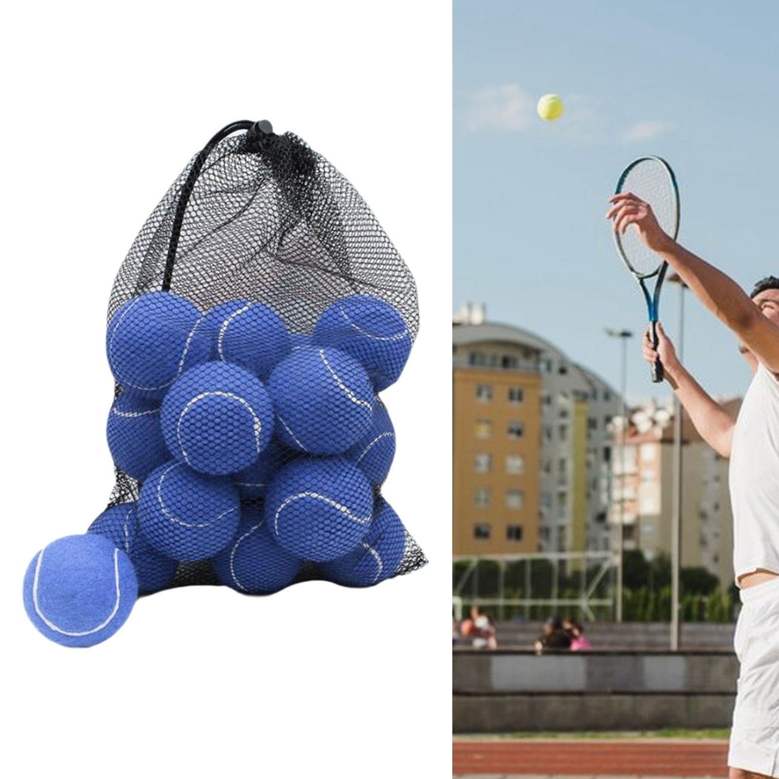 18 Stück Tennisbälle, Elastische Trainingsbälle Aus Filzgummi, Geeignet für Kinder, Erwachsene, Übungen Und Hunde