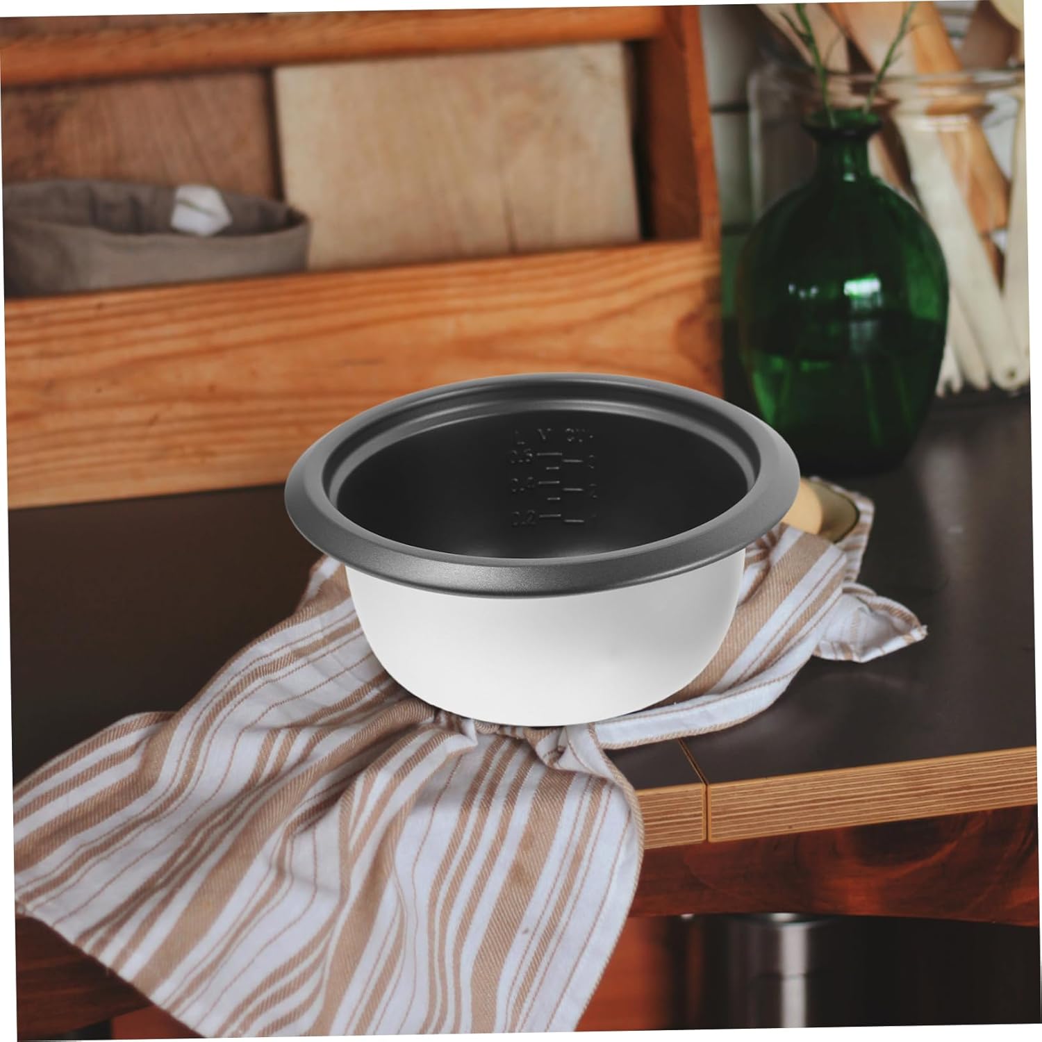 Rice Cooker and Steamer Pot Aluminum Inner Pot Non-stick Coating Easy to Clean