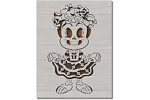 Mexican Catrina Dia De Muertos Stencil for Arts and Crafts