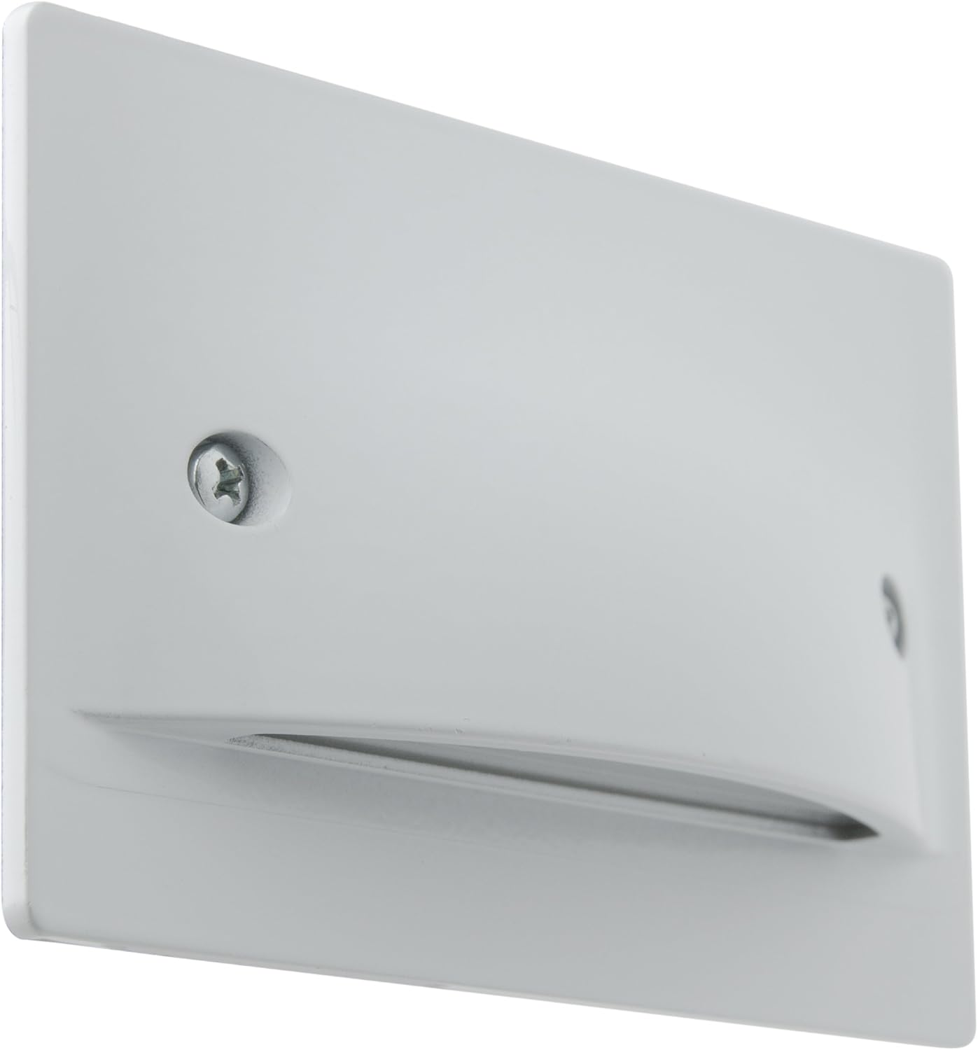 Sunlite LFX/SL/H/3W/W/30K LED Step Light Horizontal Wall Mounted Fixture Damp Location, Warm White 3000K White Finish