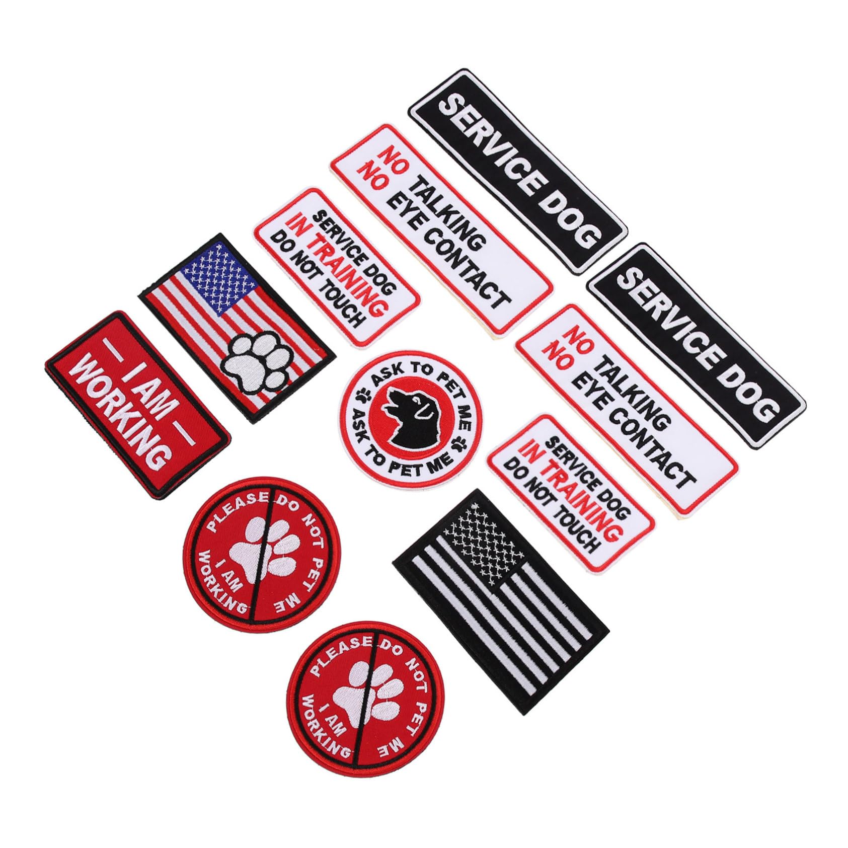 jojofuny 2 Set Patches Militari Adesivi Per Abbigliamento Toppe Ricamate Per Personalizzazione Vestiti E Per Appassionati 12 Pezzi * 2