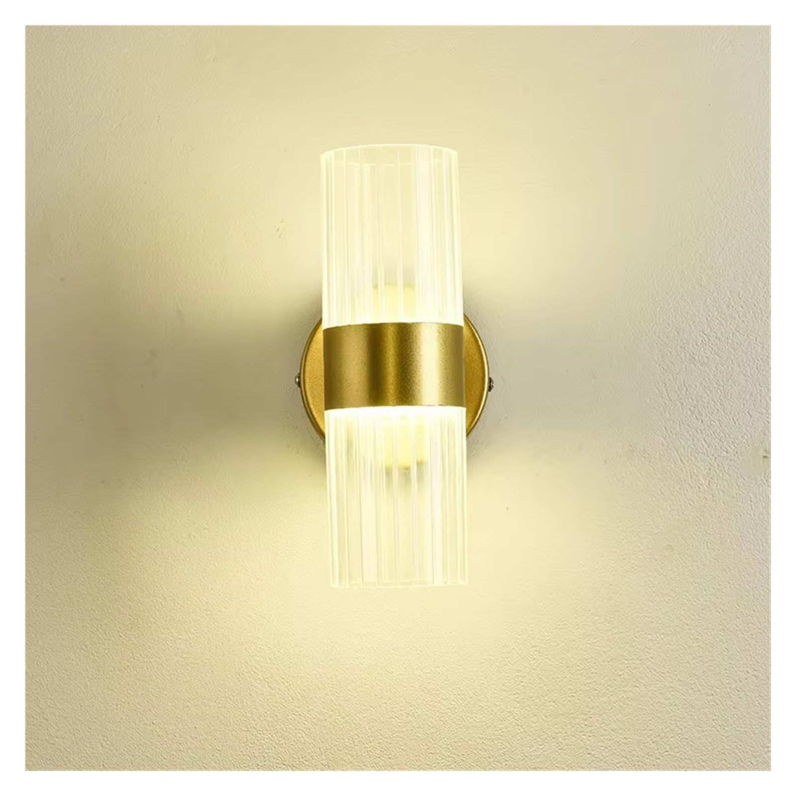 HPTHLY Wall Lamp Glass Shade Bedroom Bedside Tv Background Hotel Corridor Staircase Wall Light,Simple