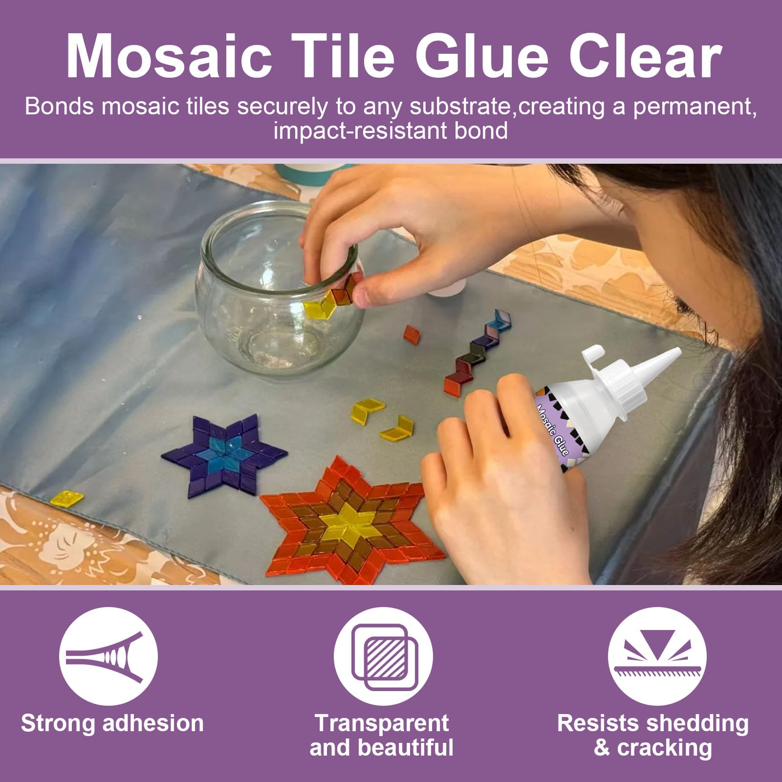 1DFAUL Mosaic Tile Glue - Strong Bond, Fast Dry -2 1DFAUL Mosaic Tile Glue - Strong Bond, Fast Dry -2
