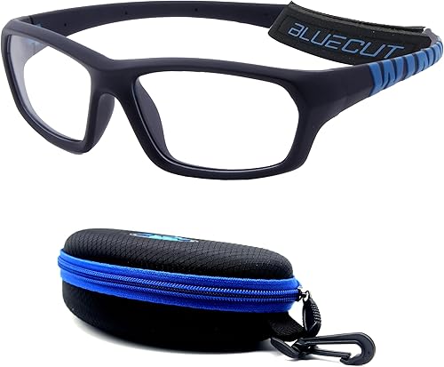 BLUE CUT Gafas de protección deportiva, lentes antiniebla, gafas de seguridad para baloncesto y deportes al aire libre