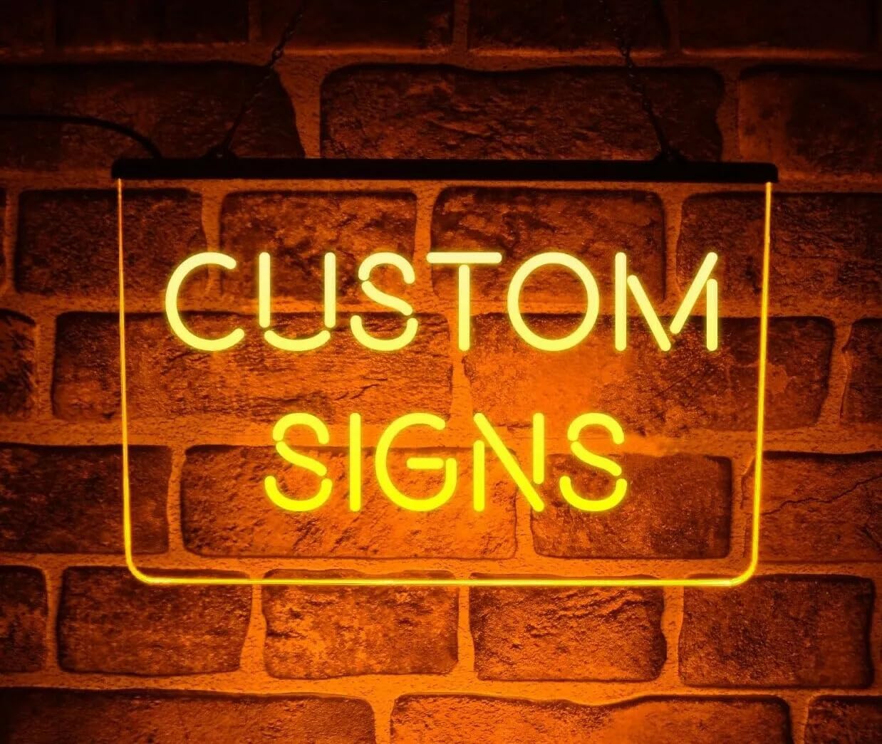 Custom LED Neon Sign – Personalised Light Up Sign with Text | USB Powered, Hanging Wall/Window Display for Home, Bar, Pub, Wedding, Business Decor (White)