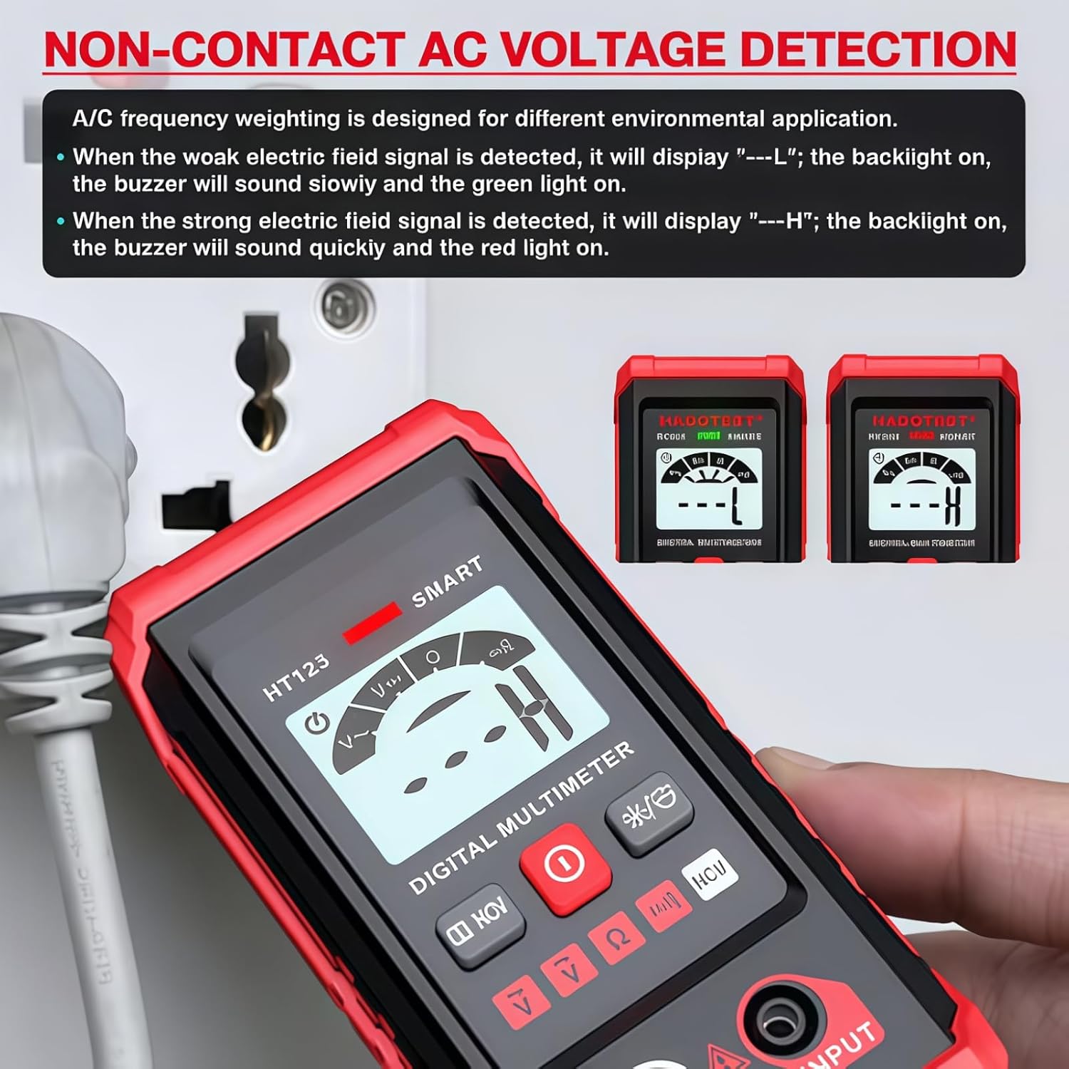 2025 New Multimeter, Ifanycased Multimeter, Electric Meter Tester Tool Smart Measurement, Non Contact Volt Dc Amp Meter Tester Digital Voltmeter for Ac/Dc Voltage