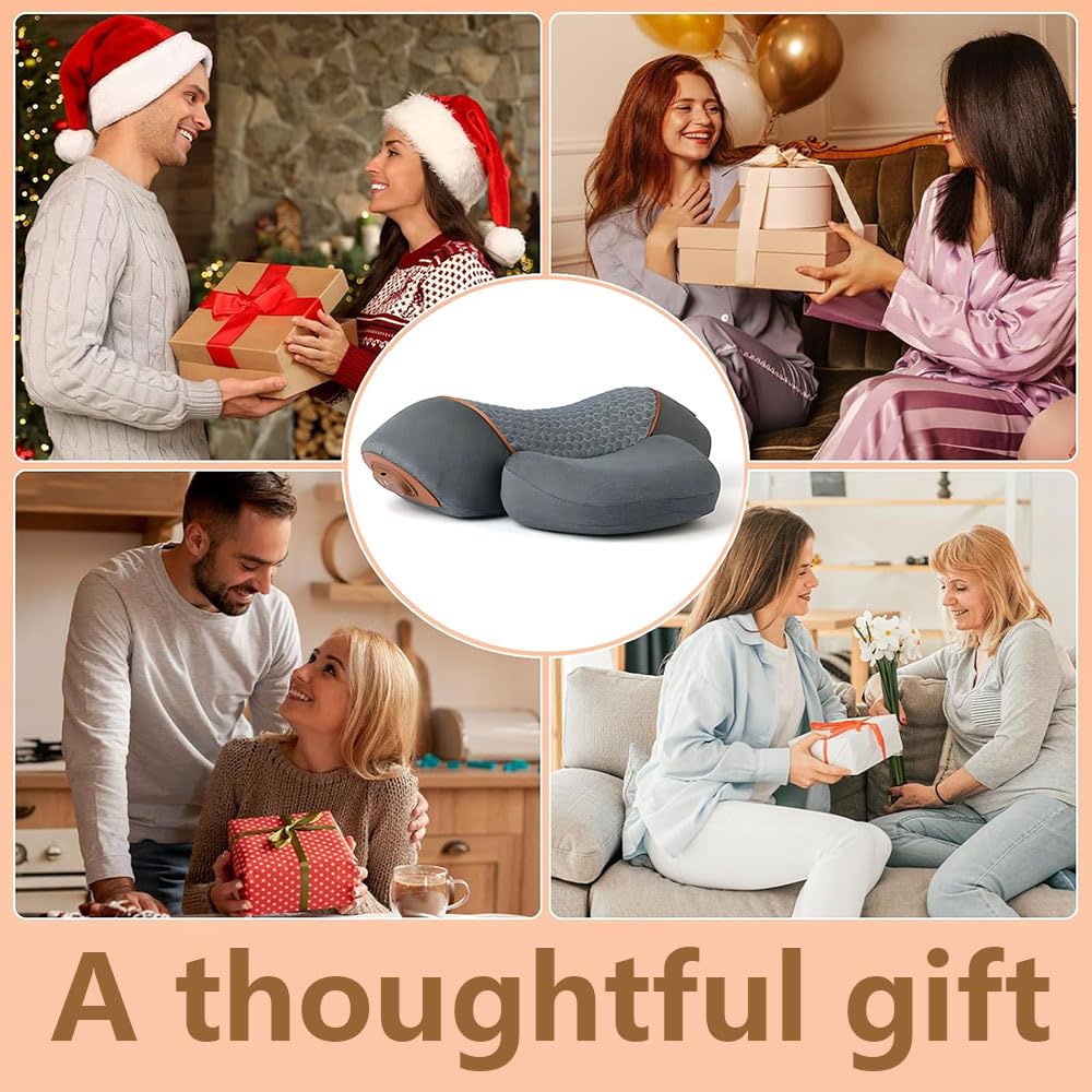 Callixe Thera Pillow Massage Neck Hump 3-in-1 Comfort Support for Neck Shoulder Upper Back, Portable Relaxation for Home Office Travel — view 7