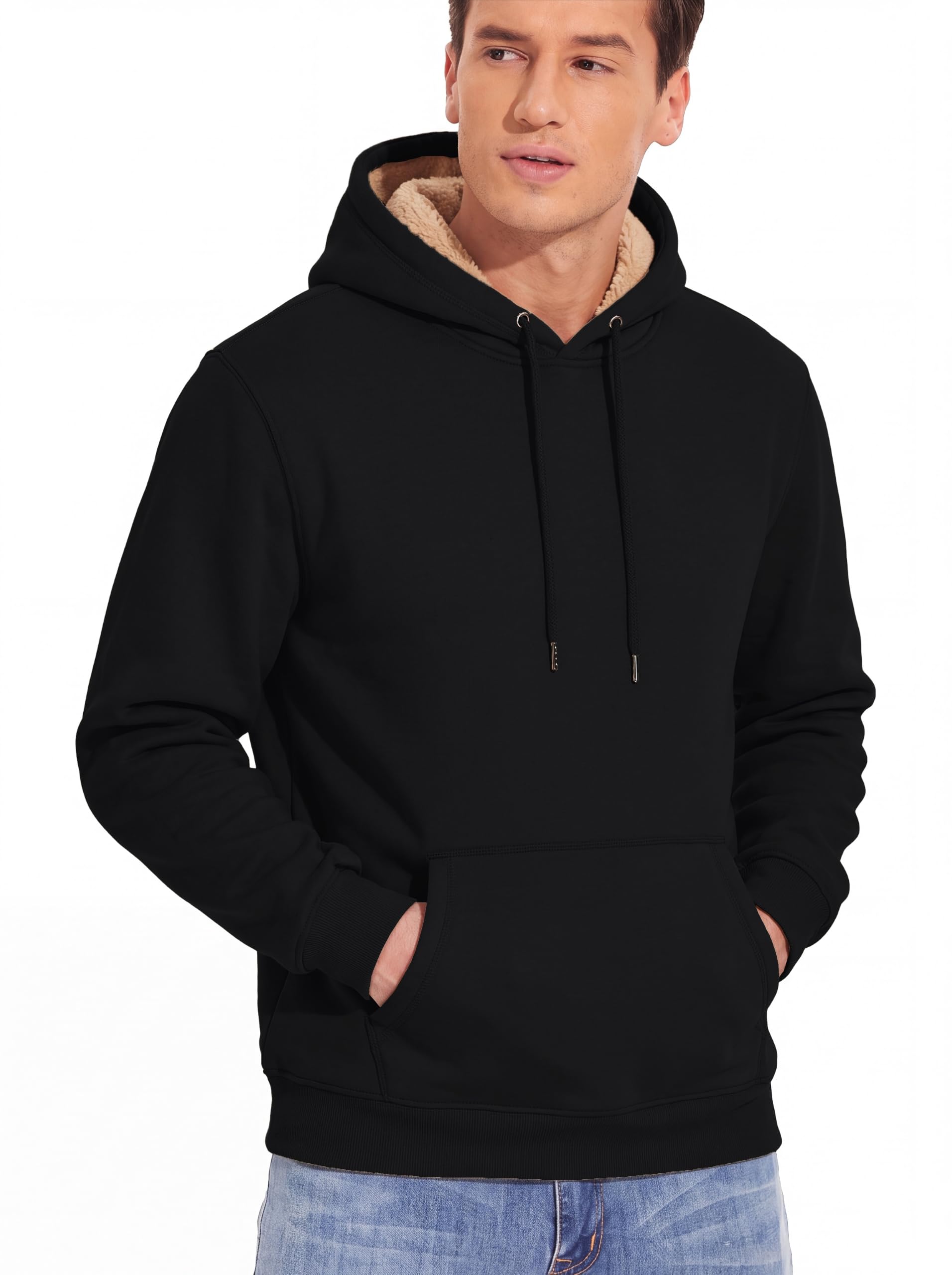 TACVASEN Herren Gefütterte Kapuzenpullover Warme Fleece Sweatshirts Hoodie Langarm mit Kapuze