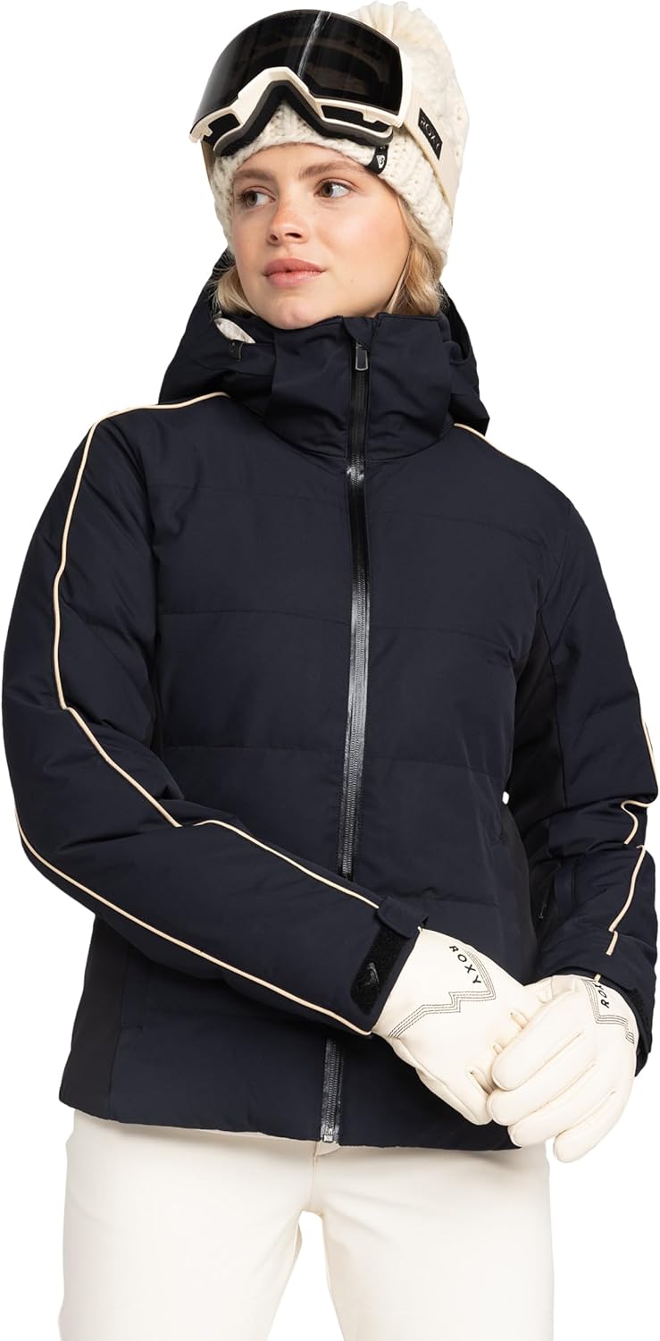 Roxy Women's Snowblizzard Ski Jacket – 15K Waterproof, Hydrosmart Collar, PFAS Free