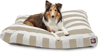 Majestic Pet Vertical Stripe Sand Large Rectangle Pet Bed Price In India