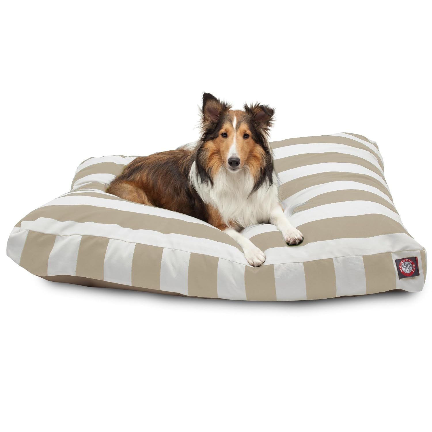 Majestic Pet Vertical Stripe Sand Large Rectangle Pet Bed - Review, Price and Buying Guide