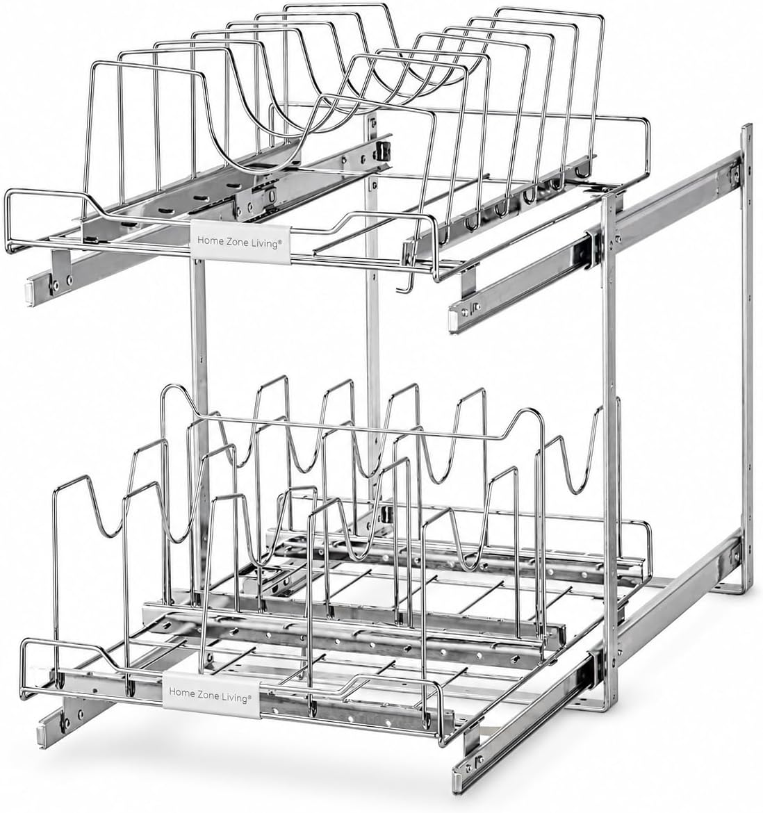 Home Zone Living Pull Out Kitchen Cabinet Organizer