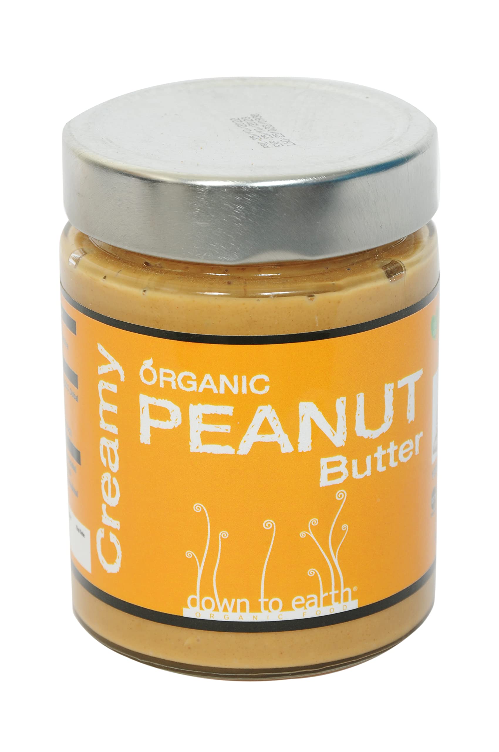 Down To Earth Organic Creamy Peanut Butter | No Salt | Tasty Organic Creamy Peanut Butter With No Added Sugar | 280gm Pack
