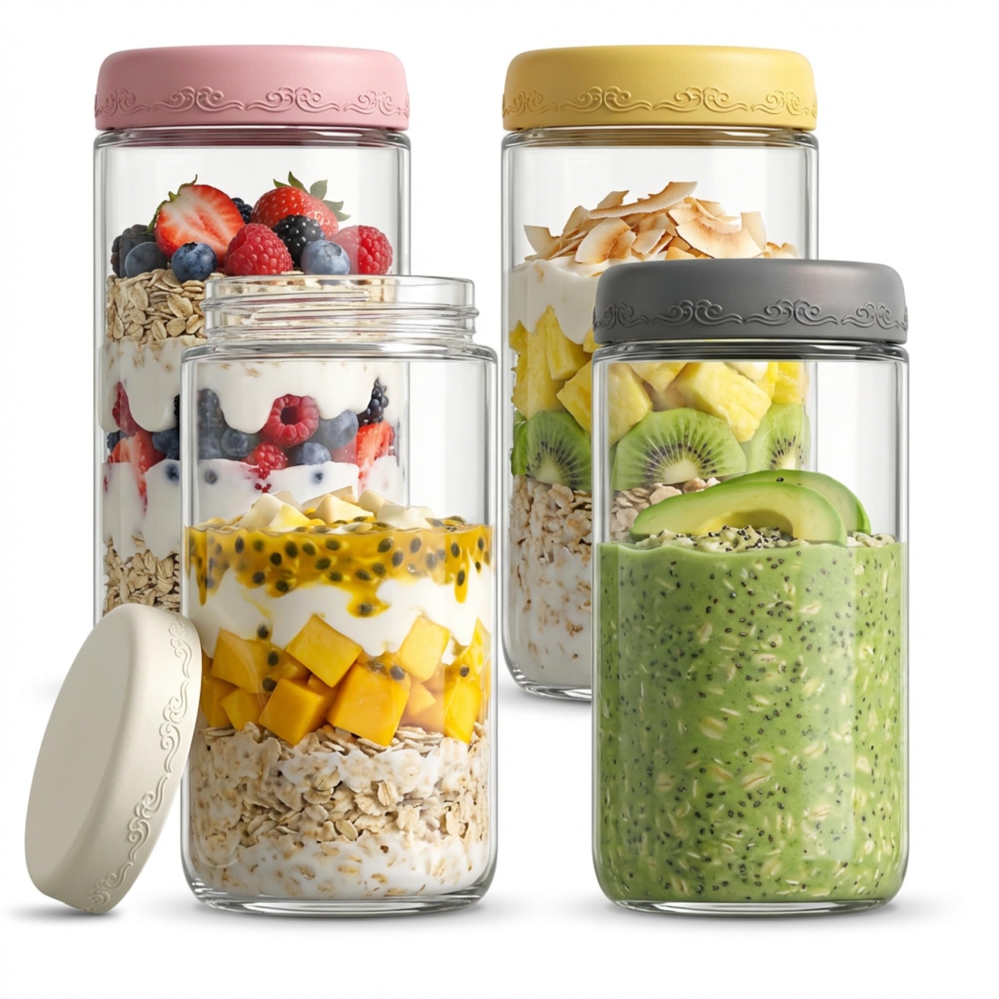 GLATABAM 24oz Glass Jars
