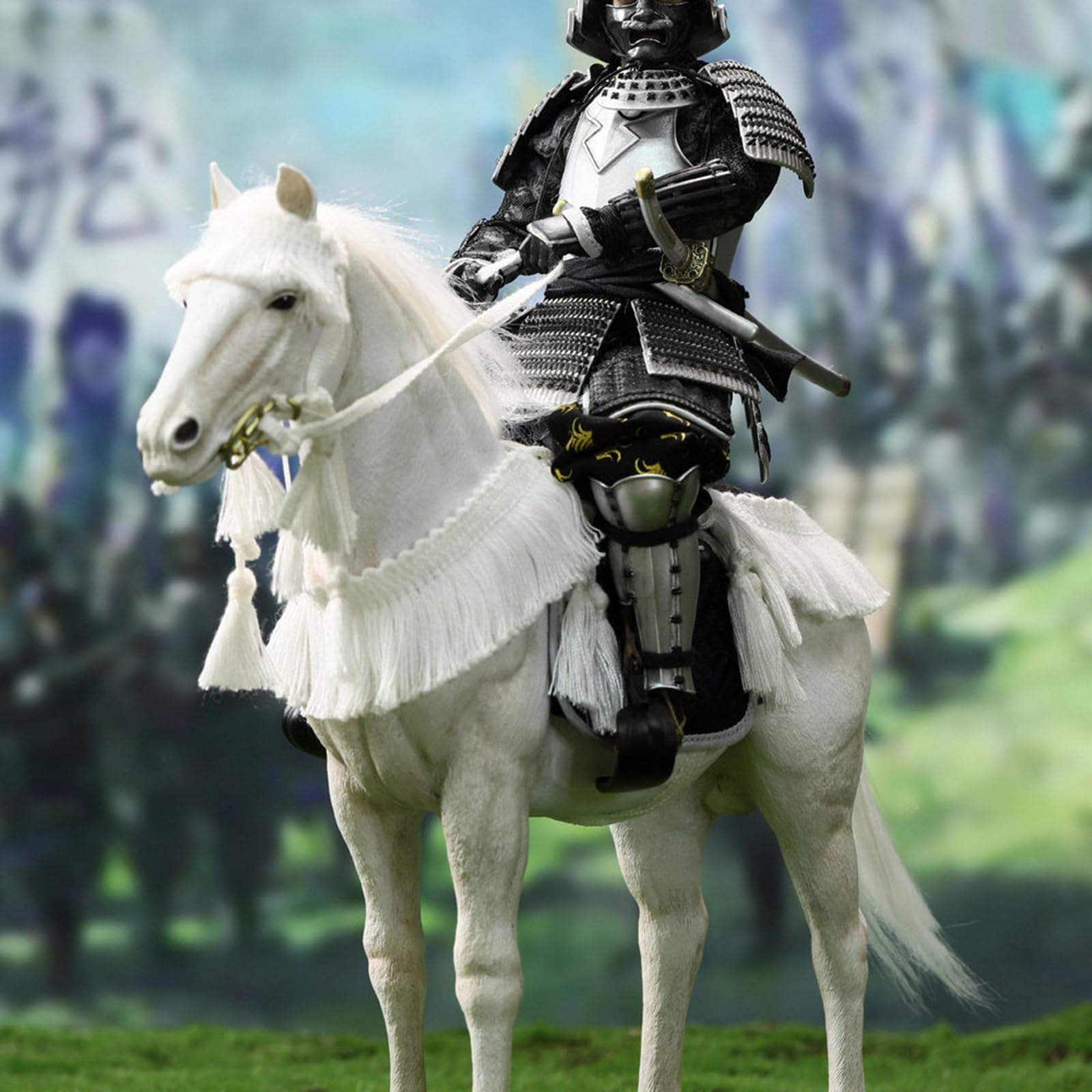 Realistyczna rzeźba konia rzemiosło dom biuro dekoracja akcesoria anime figurka ozdoby z żywicy