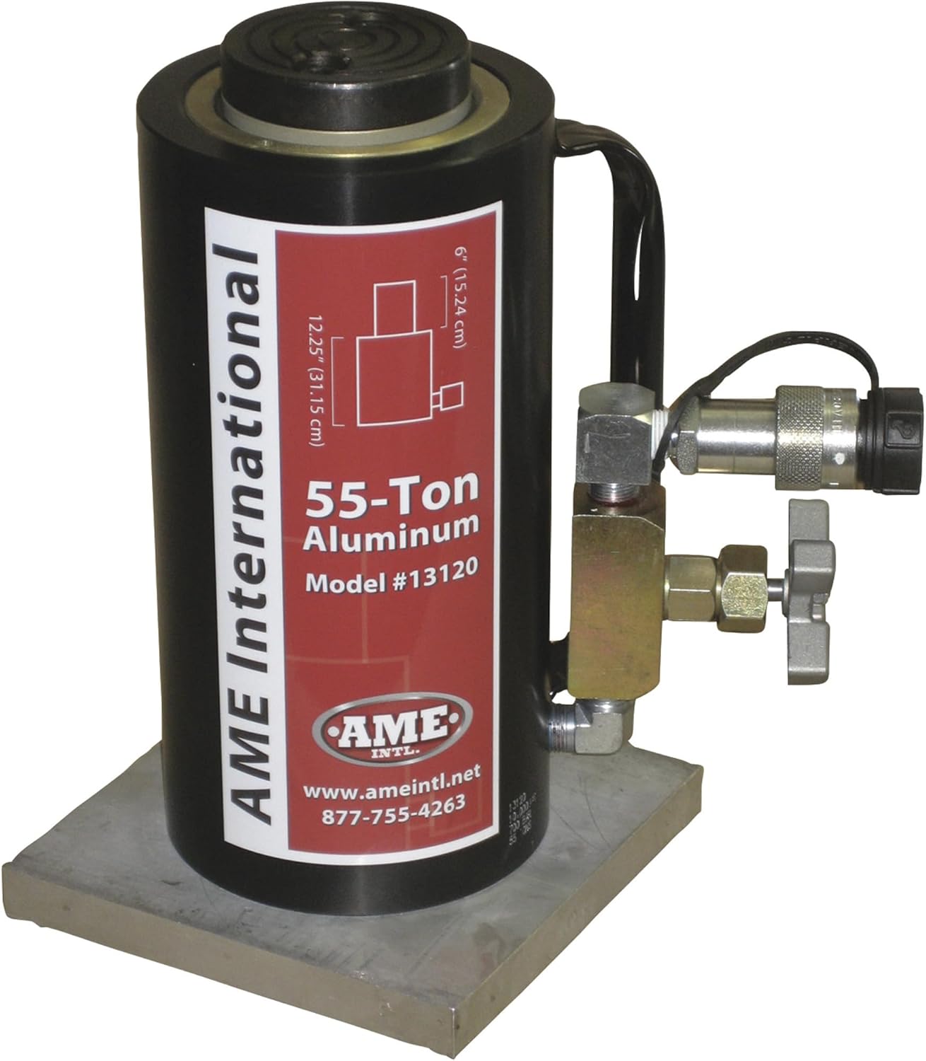 AME INTL 13120 Aluminum Jack (55 Ton 6" Stroke Blackjack Pro Series)