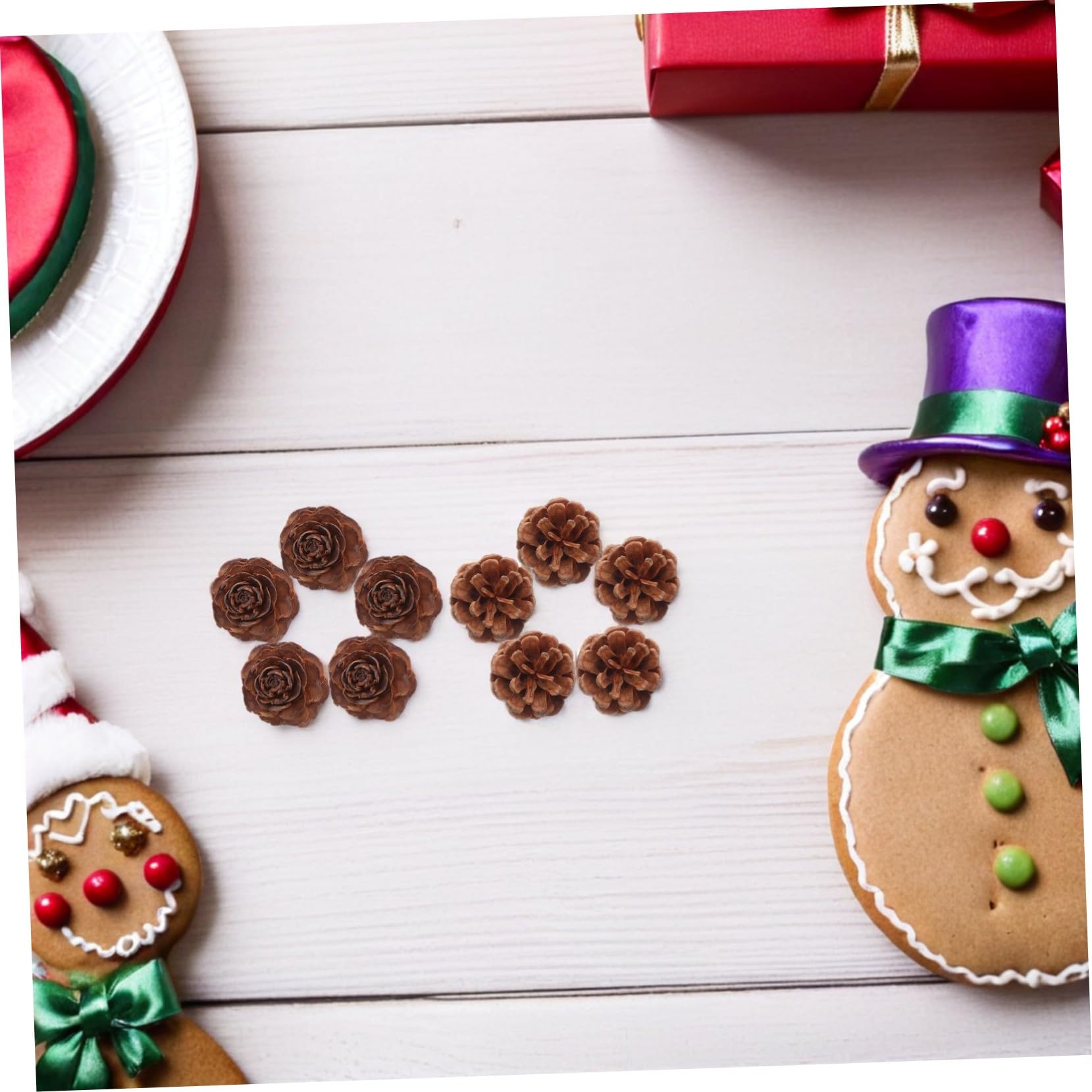 TOYANDONA Piñas Decorativas Naturales Mini para Manualidades Piñas Pequeñas de Otoño Decoraciones para Guirnaldas de Invierno Suministros de DIY para Fiestas