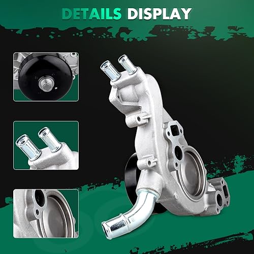 Miniatura 5 de SCITOO Juntas Bomba de agua AW5104 se adapta a 1999 2000 2001 2002 2003 2004 2005 2006 GMC 4.8L 5.3L 6.0L OHV VORTEC Motor