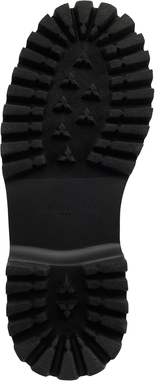 Karl Lagerfeld Womens Gaston Lug Sole Loafer with Pin Embellishments - Image 3