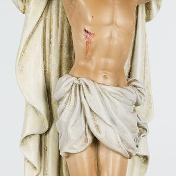 Grace4Joy Holy Trinity Wall Cross، 12.5 بوصة Holy Trinity Crucifix Catholic Home Decor، صليب الروح القدس يسوع المرسوم يدويًا على الحائط هدايا تدفئة المنزل الدينية