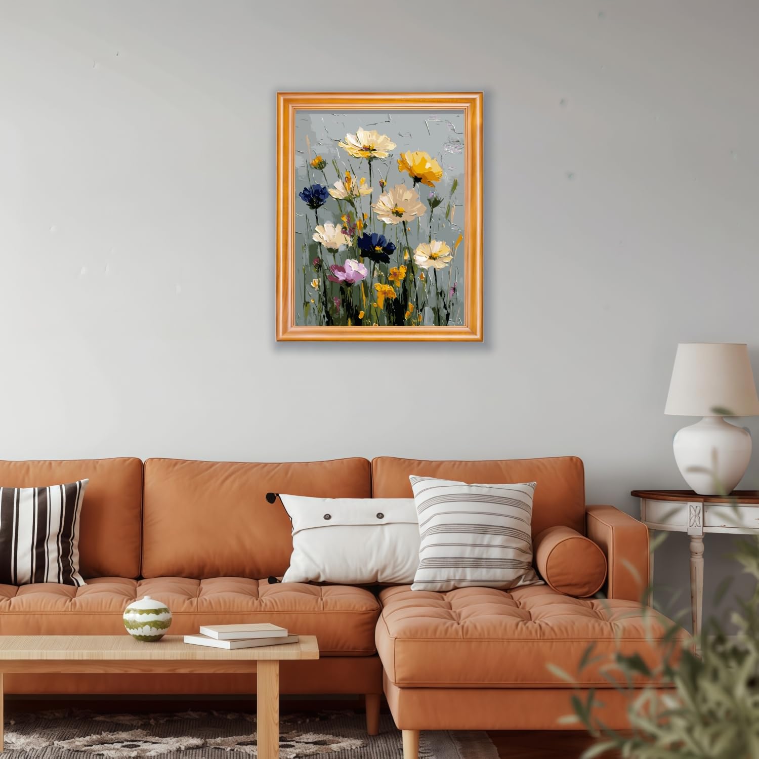 Wild Flowers Paint by Numbers Kit - Beginner Art -4