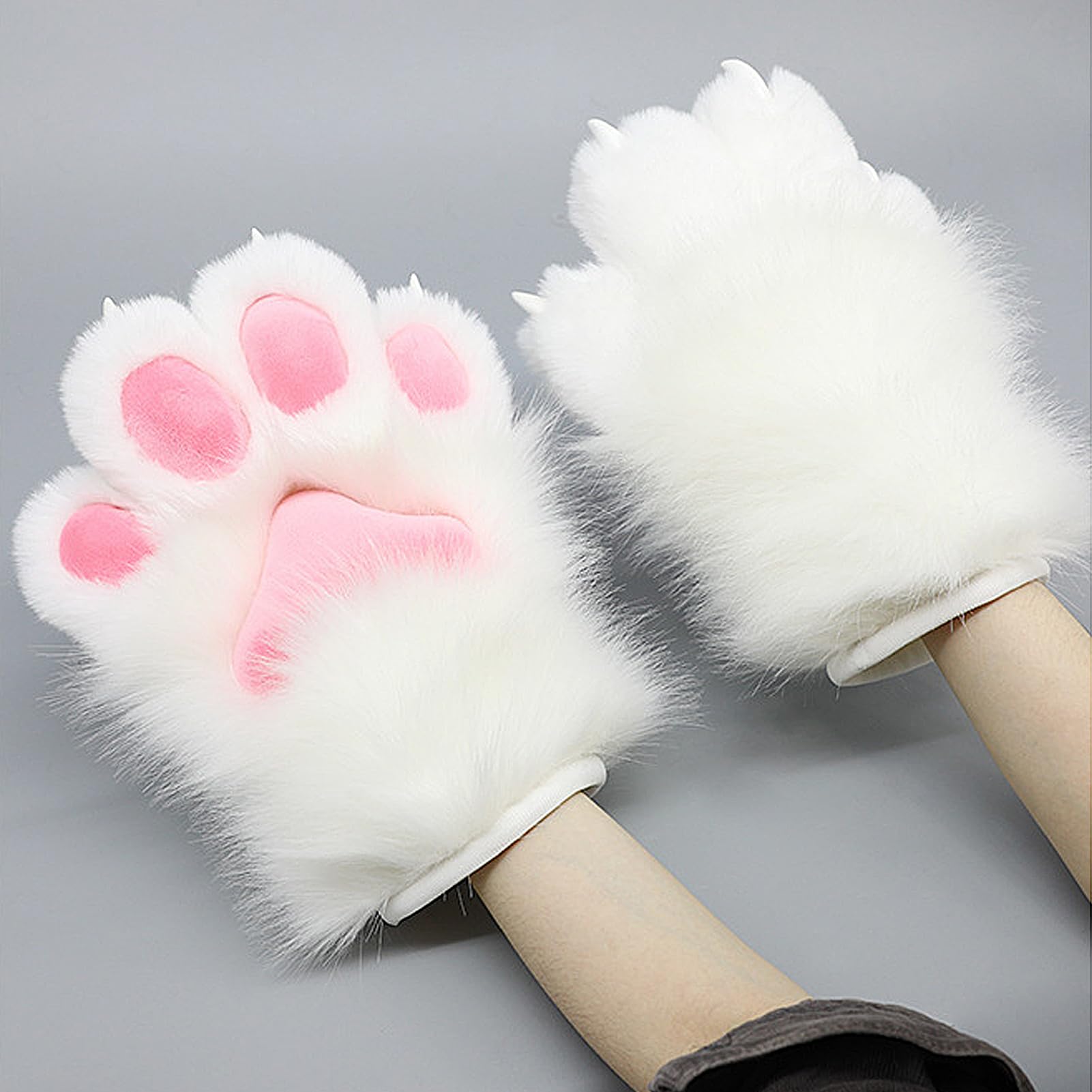 Belupai Urocze zwierzę rękawiczka Kot Wilk Pies łapa Pazury Furry Wilk Zimowy Fursuit Akcesoria dla Dorosłych Rekwizyty do Cosplay