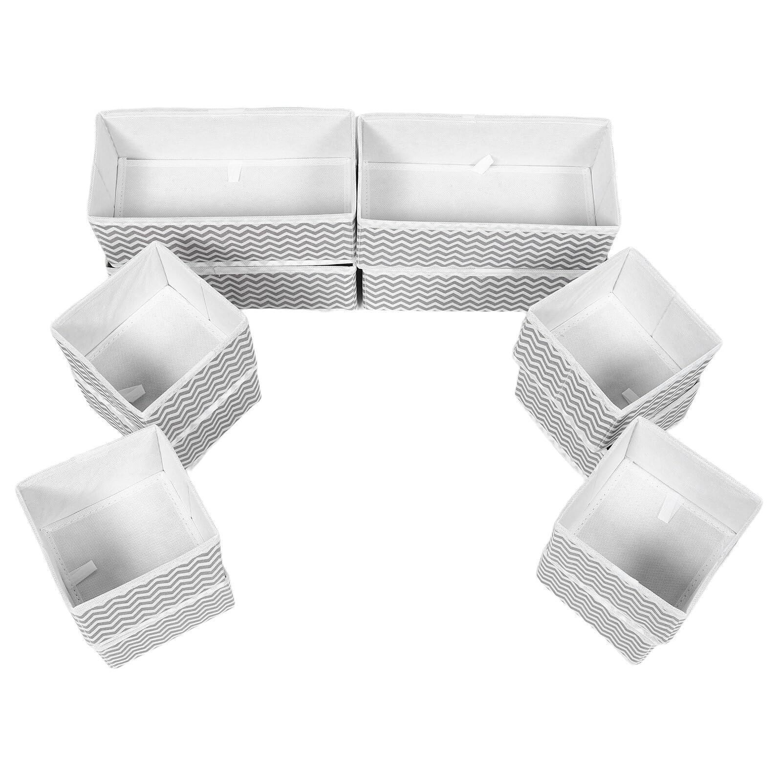 Gatuida Set 12 Pezzi Organizer per Cassetti Non Tessuto Pieghevole Divisori per Biancheria Intima Reggiseni Calzini e Sciarpe Contenitori Salvaspazio per Armadi e Cassetti
