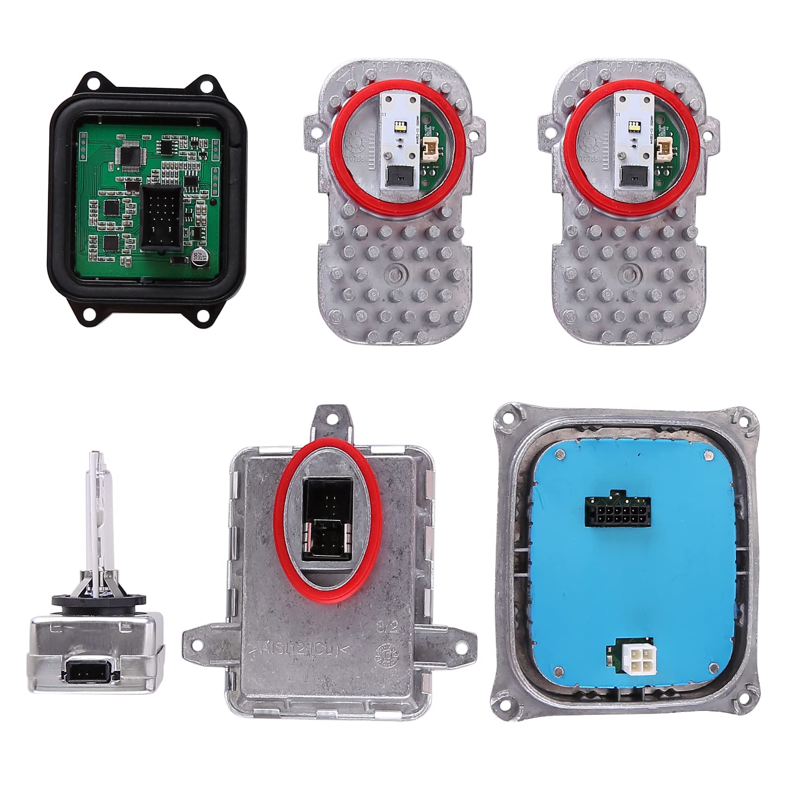 Vorally Headlight Ballast Control Module Unit Headlight Drive Unit Daytime Running LED Light Diode D1S Bulb Compatible with 2011-2013 E92 E93 328i 335i 63117356250 63117263052 63117182396 63117263051