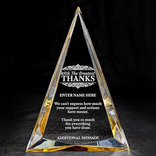 Miniatura 16 de Premio de agradecimiento personalizado grabado con láser, diseño grabado con láser, agradecimiento, añade tu propio texto, incluye caja de regalo