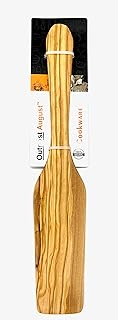 Olive Wood Spatula by Outpost August 12.5 inch kitchen accessory for cooking, frying, flipping, and serving