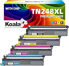 Koala TN248XL TN248 Toner Cartridge Compatible with Brother TN248 XL for MFC-L3760CDW MFC-L3740CDWE HL-L3215CW HL-L3220CWE HL-L3240CDW DCP-L3515CDW DCP-L3520CDWE DCP-L3520CDW Toner (4 Pack)