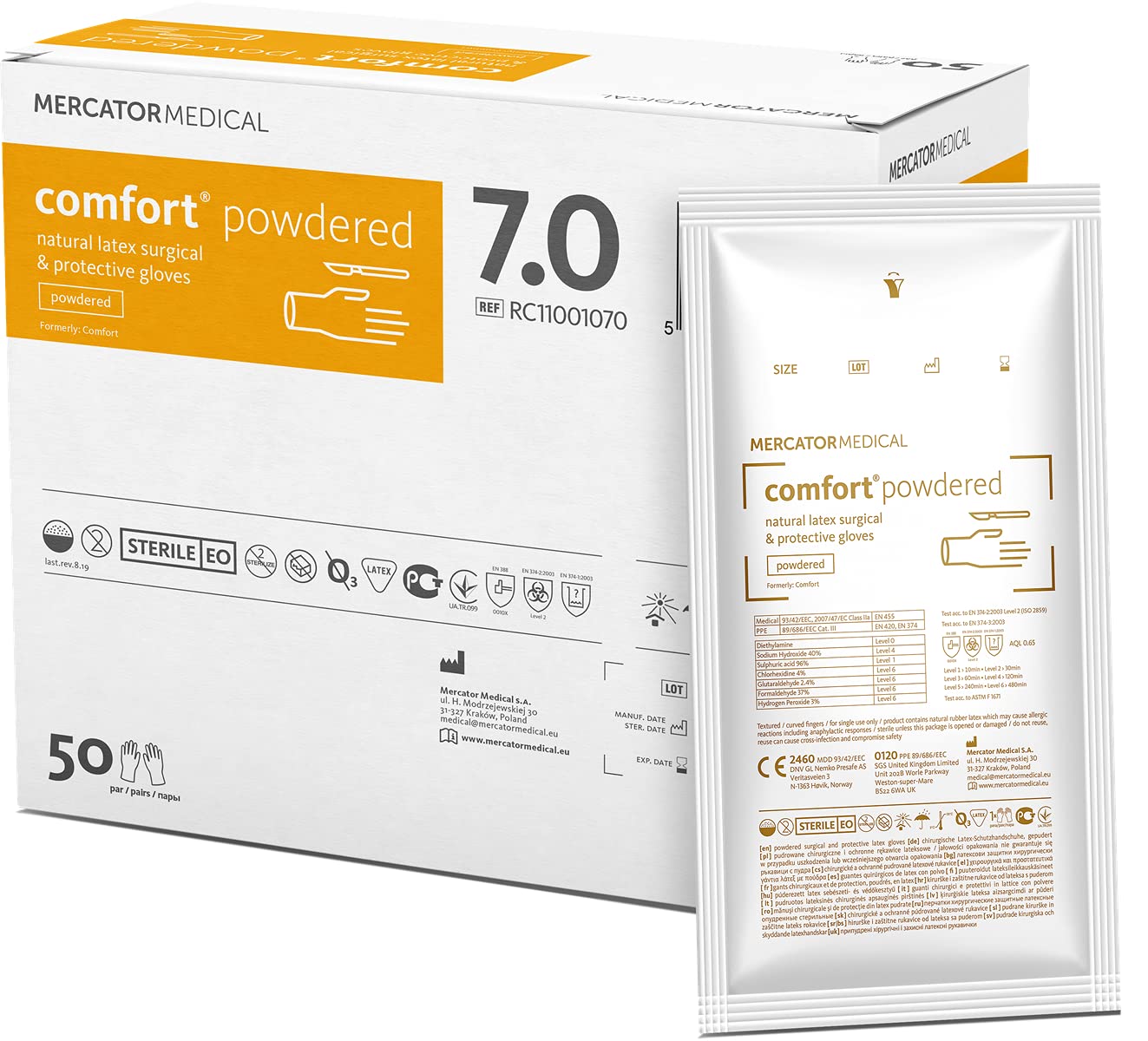 Guanti Chirurgici STERILI Comfort Powdered 50 paia (7)