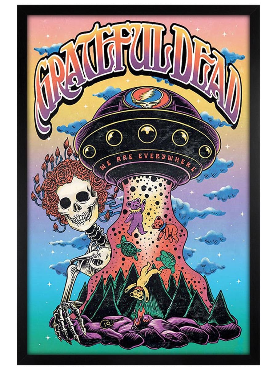 Grateful Dead Bertha UFO Maxi Poster - Black Wooden Framed