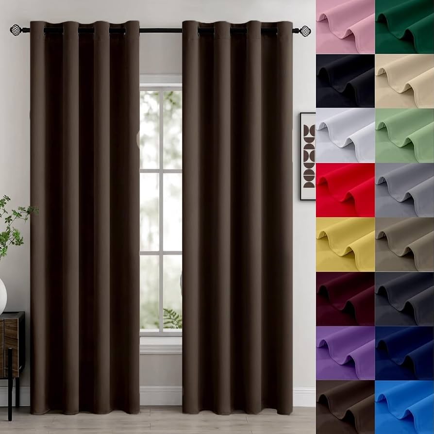 Amazon｜カーテン 完全遮光 2枚セット 90 x 40 cm 既成 透けない