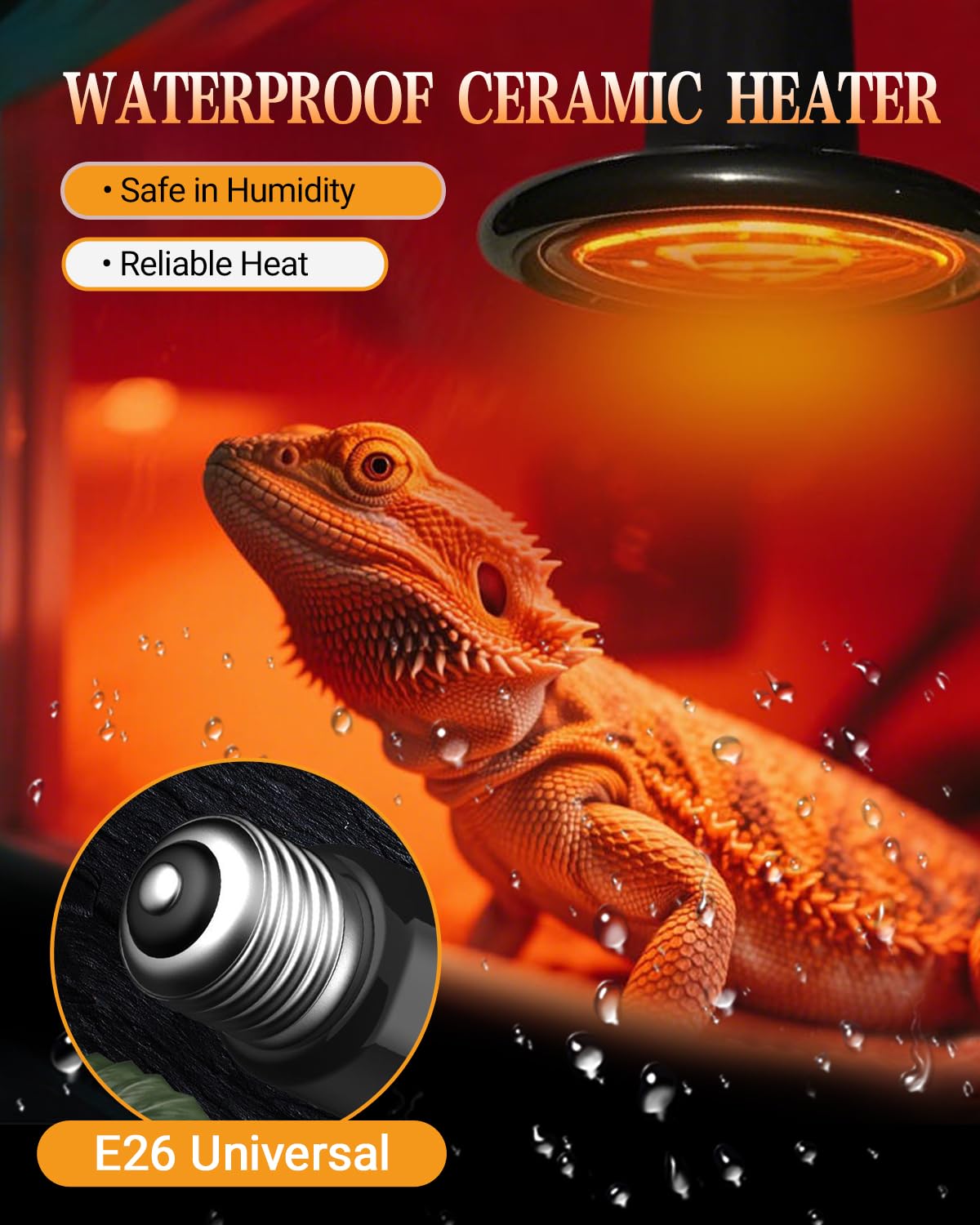Ruiandsion 150W Ceramic Heat Emitter Bulb 3-Pack – Long-Lasting Nighttime Heating for Reptiles & Poultry, Shatter-Resistant Design for Large Terrariums/Coops - image 7