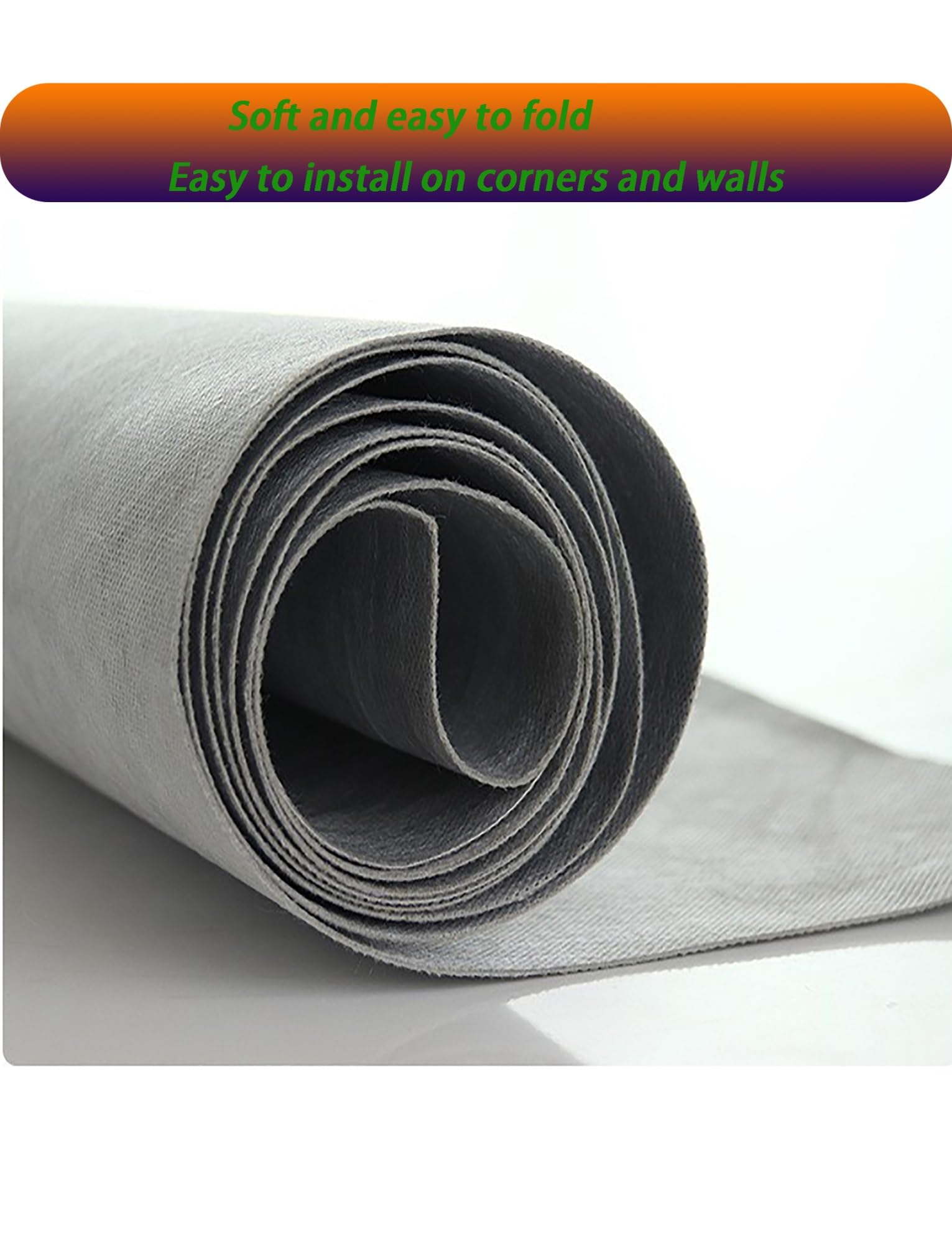 Rollo de membrana impermeable – 400 g/m² de tela de polietileno para techo y cimentación de hormigón, barrera antifiltración (100㎡)