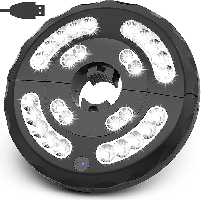 Patio Umbrella Lights, Rechargeable Patio Light 28 LED 3 Lighting Modes