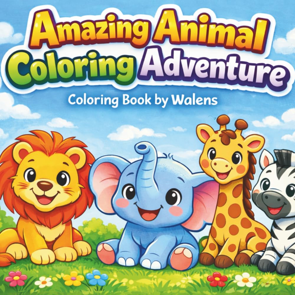 Amazing Animal Coloring Adventure: Color, Learn and Have Fun with Animals