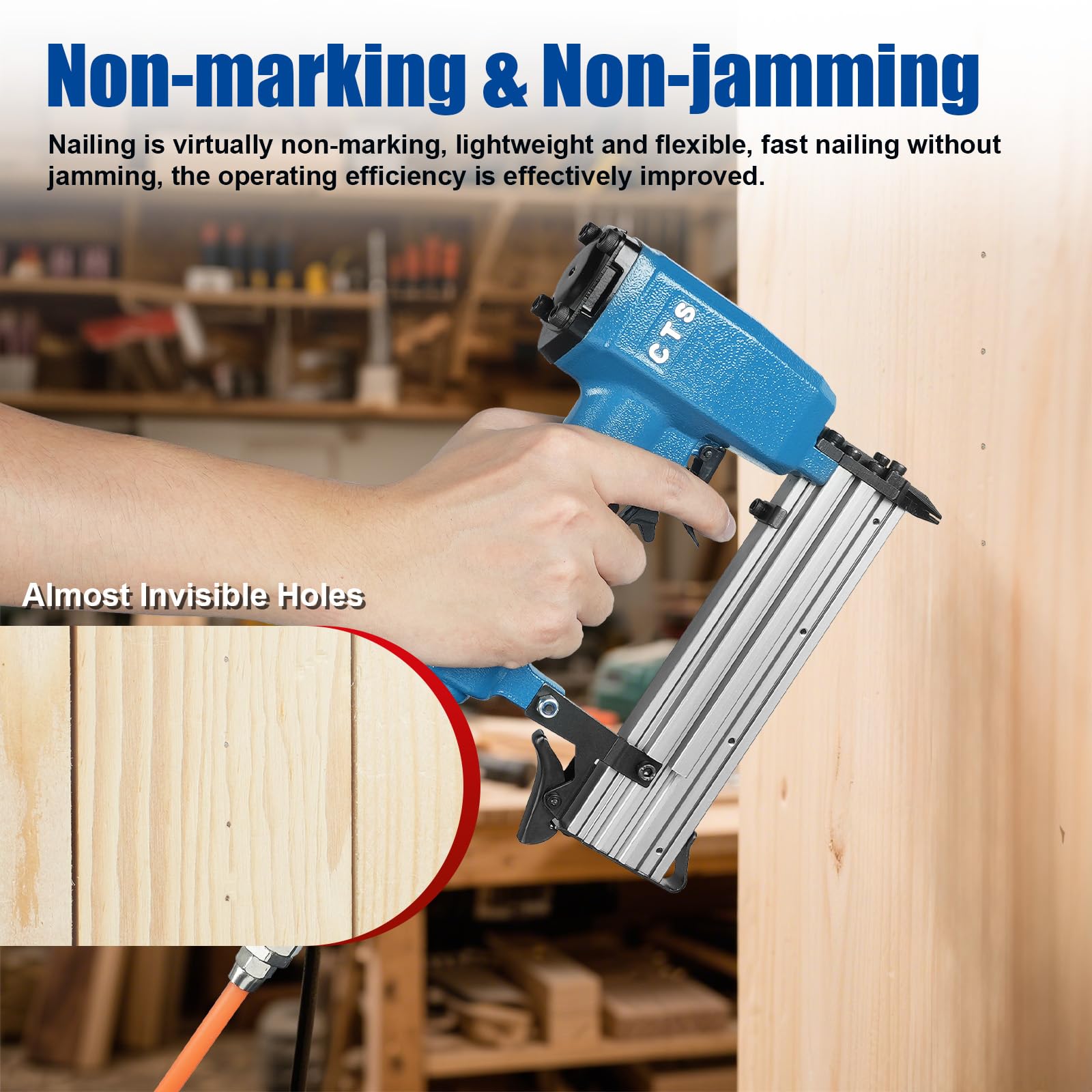 CTS P630C 23GA agrafeuse pneumatique sans tête pour meubles et bois