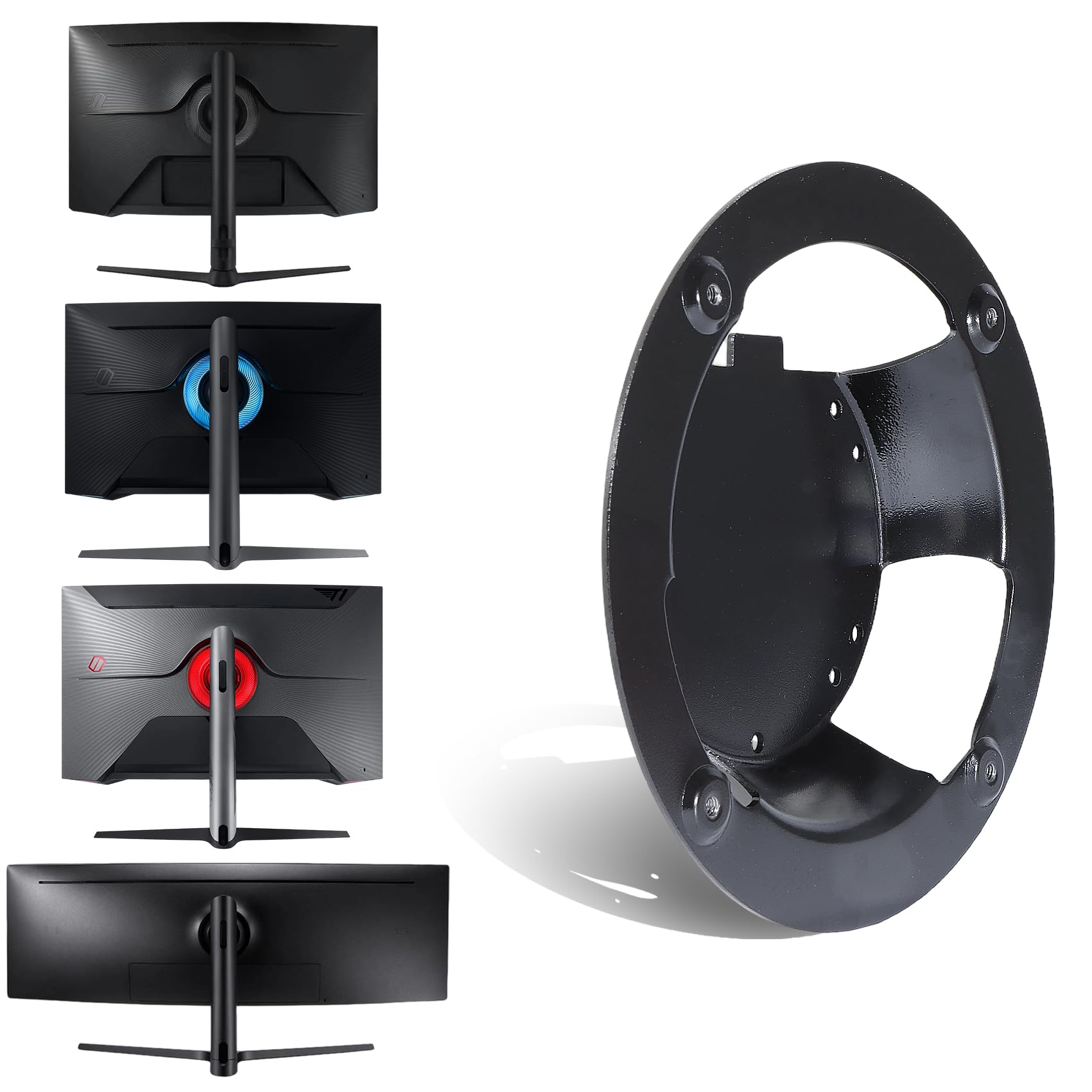 Odyssey G7 VESA Adapter kompatibel mit Samsung Odyssey G6, G7 Monitoren (passend für G65B G70A G70B G75NB G75T G77T CJ890 CRG9 CHG90 S95UA)–100x100 mm Wandhalterung(nicht kompatibel mit 43" Monitoren)