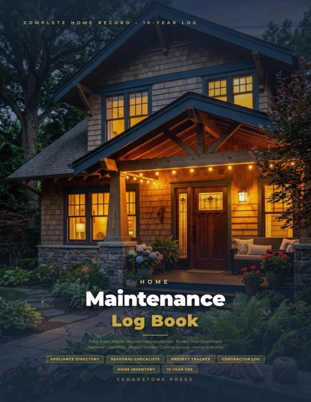 Home Maintenance Log Book: Track Every Repair, Record Every Appliance & Protect Your Investment — With Pro Maintenance Tips, Home Inventory for ... & Safety Equipment Checklist | 96 Pages