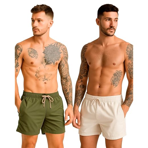 Kit 2 Short Masculino Mauricinho Linho Premium Bermuda Slim Verão Leve