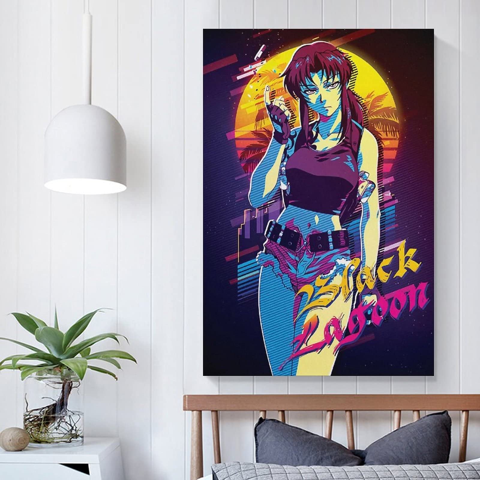 Amazon.co.jp: JCODE ブラックラグーンポスター アニメ Revy ウォール