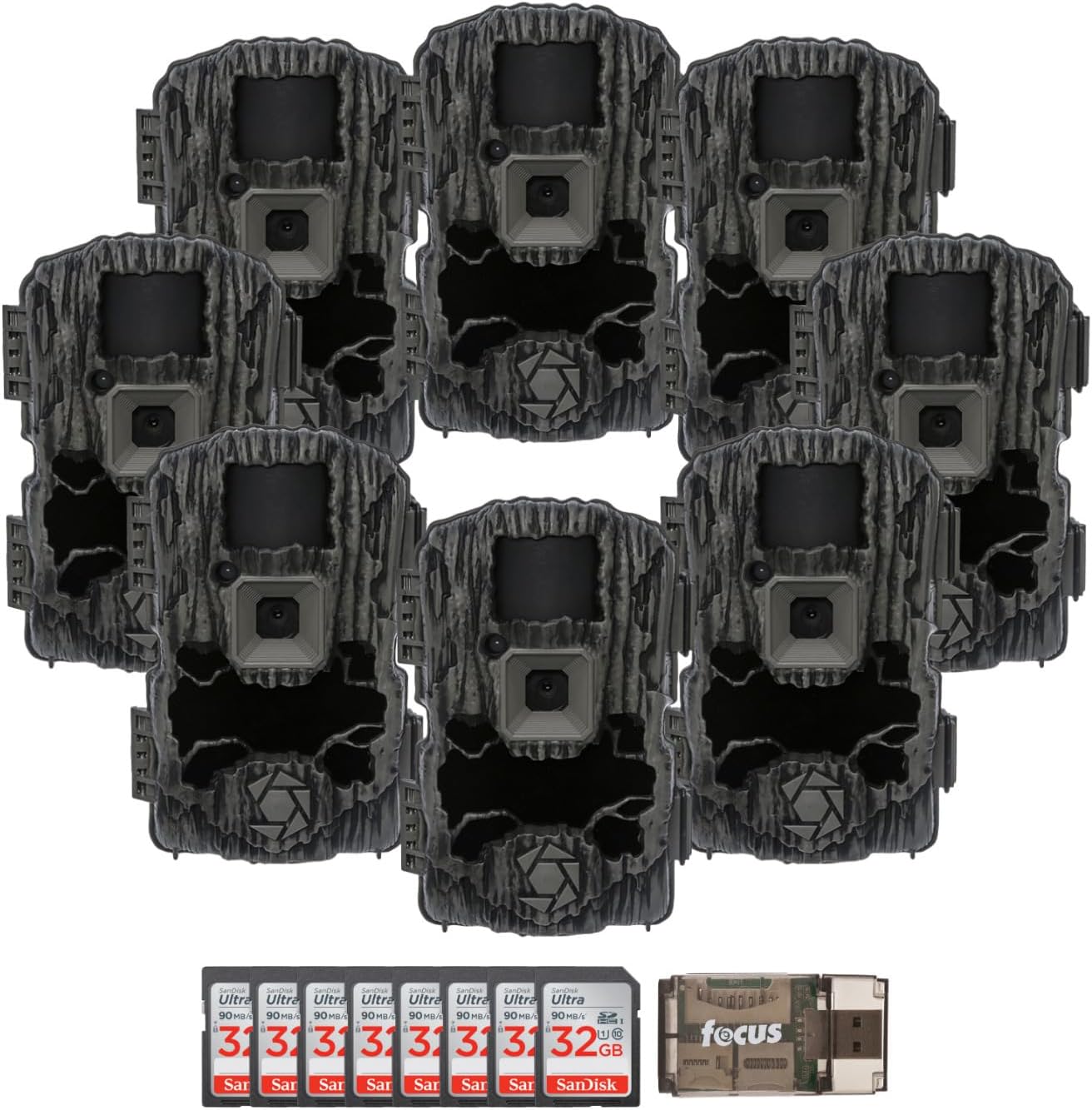Stealth Cam GMAX32-32MP 1080p HD Video Trail Camera, Basic Bundle, 2pk (5 Items)