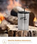 Coffee Boy All-in-One Portable Coffee Maker, with Rechargeable Electric Ceramic Coffee Grinder, 14oz Coffee Travel Mug, and Pour Over Coffee Espresso Dripper - Great for The Office or Camping